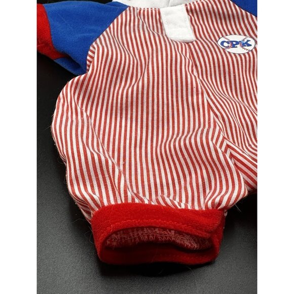 2006 Play Along Cabbage Patch Kid Babies Baseball Red White Striped Romper VHTF - Picture 5 of 14